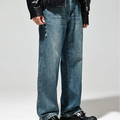 Men's Relaxed Wide-Leg Baggy Jeans