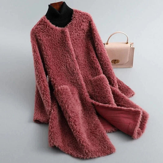 Women's Faux Shearling Fur Coat