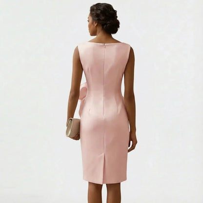 Mother of the Bride Bow Midi Dress