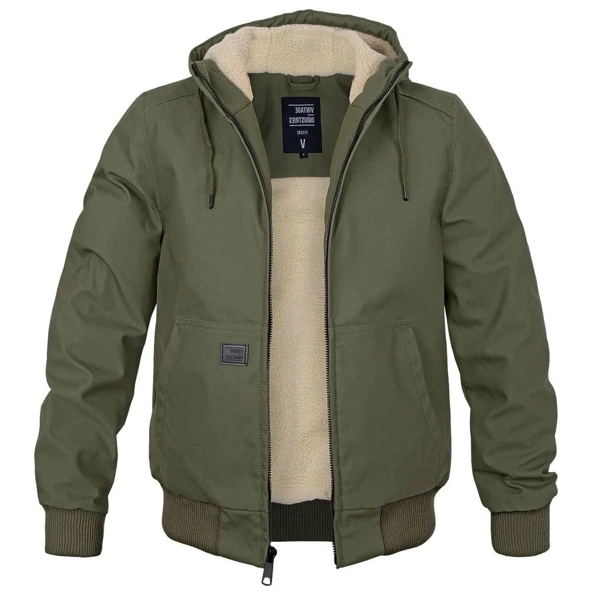 Men's Sherpa Lined Hooded Winter Parka