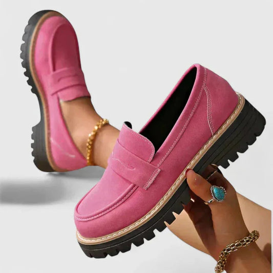 Chunky Lug Sole Penny Loafers