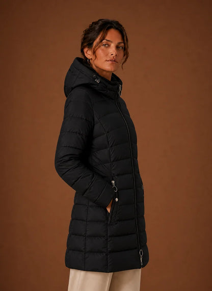 Women's Long Hooded Puffer Coat Winter Jacket