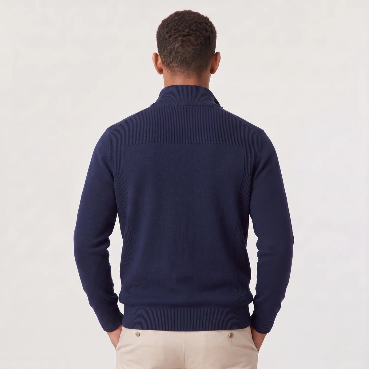 Men's Quarter-Zip Knit Sweater