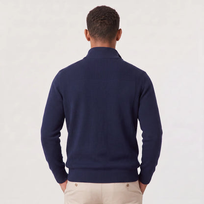 Men's Quarter-Zip Knit Sweater