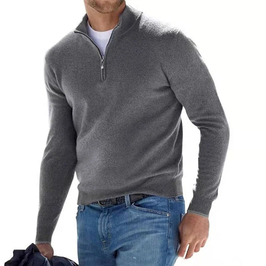 Men's Knit Quarter Zip Sweater