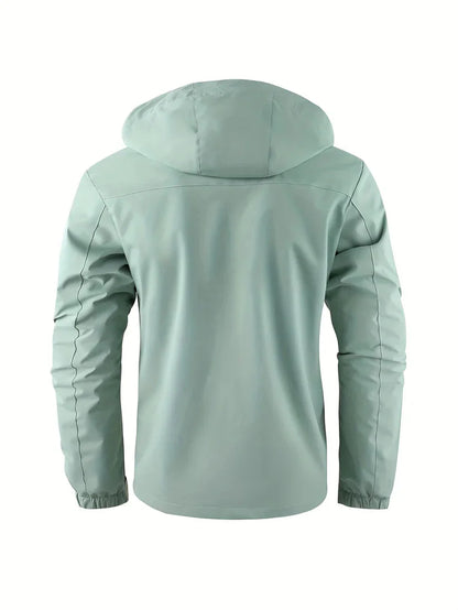 Men's Hooded Jacket – Black Waterproof Winter