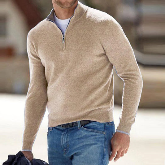 Men's Knit Half-Zip Pullover Sweater