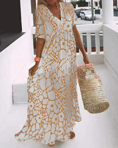 Floral Print Maxi Dress