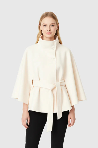 Sofia | Belted Cape Coat