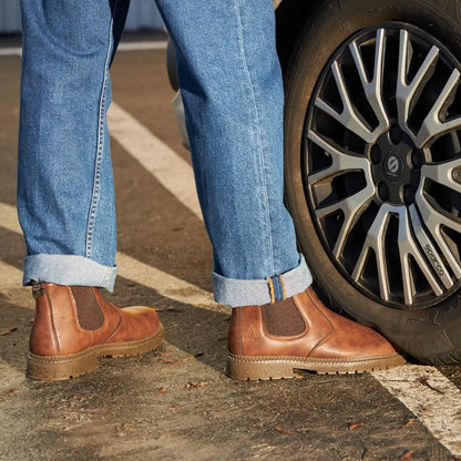 Men's Chelsea Boots – Brown Rugged Lug Sole