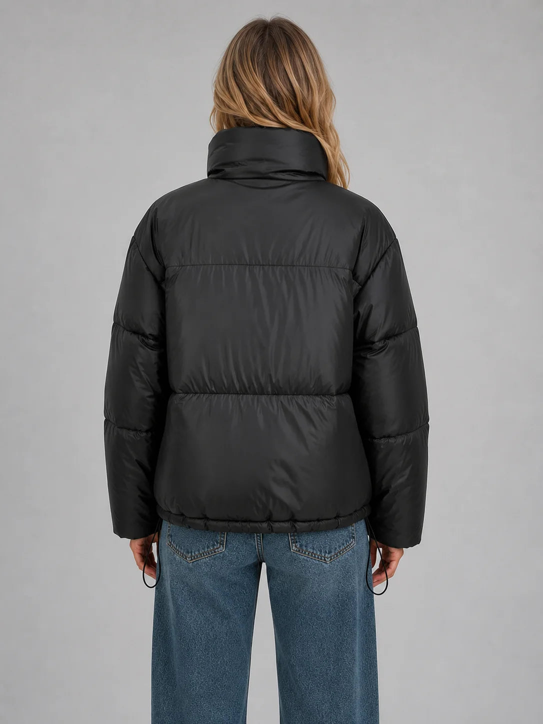 Sabrina | Cropped Puffer Jacket High Neck