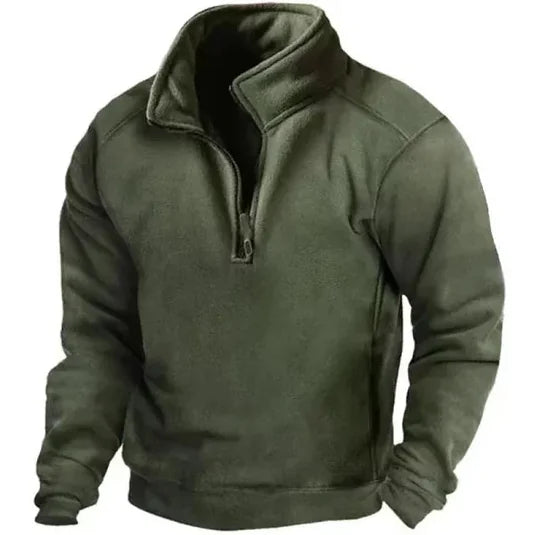 Men's Half-Zip Fleece Pullover Sweater