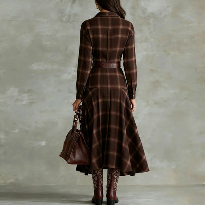 Plaid Flannel Shirt Dress