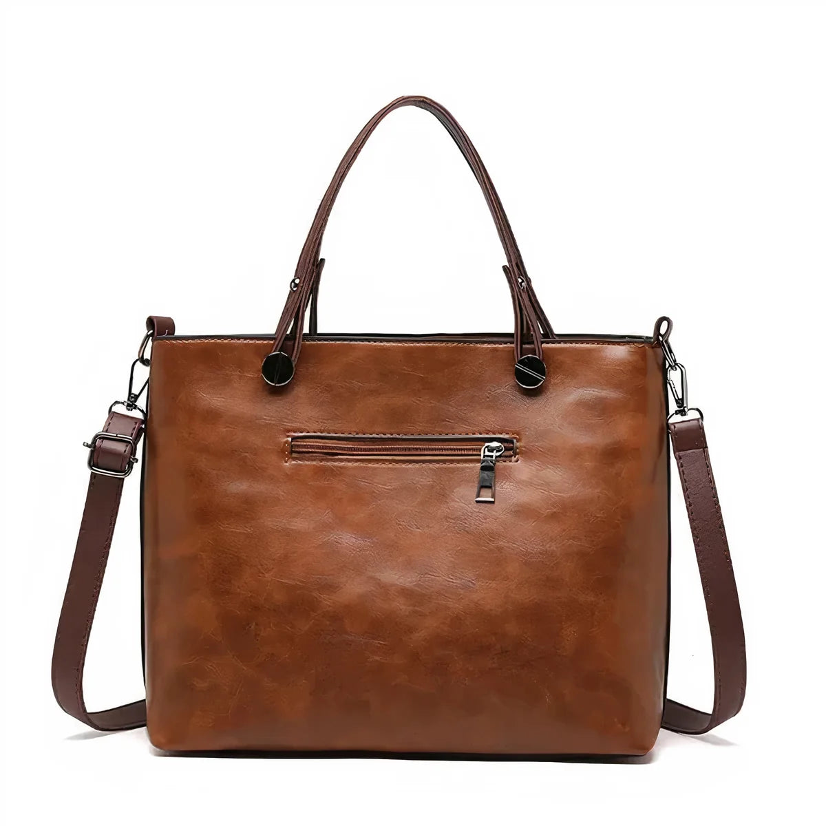 Large Tote Bag with Front Pockets