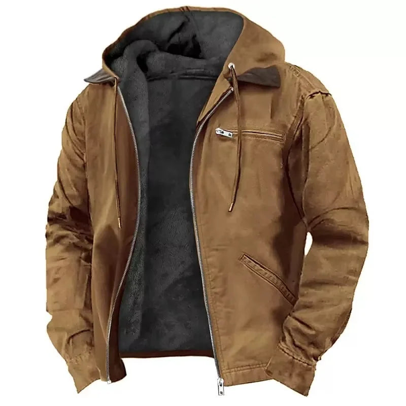 Men's Hooded Winter Workwear Jacket