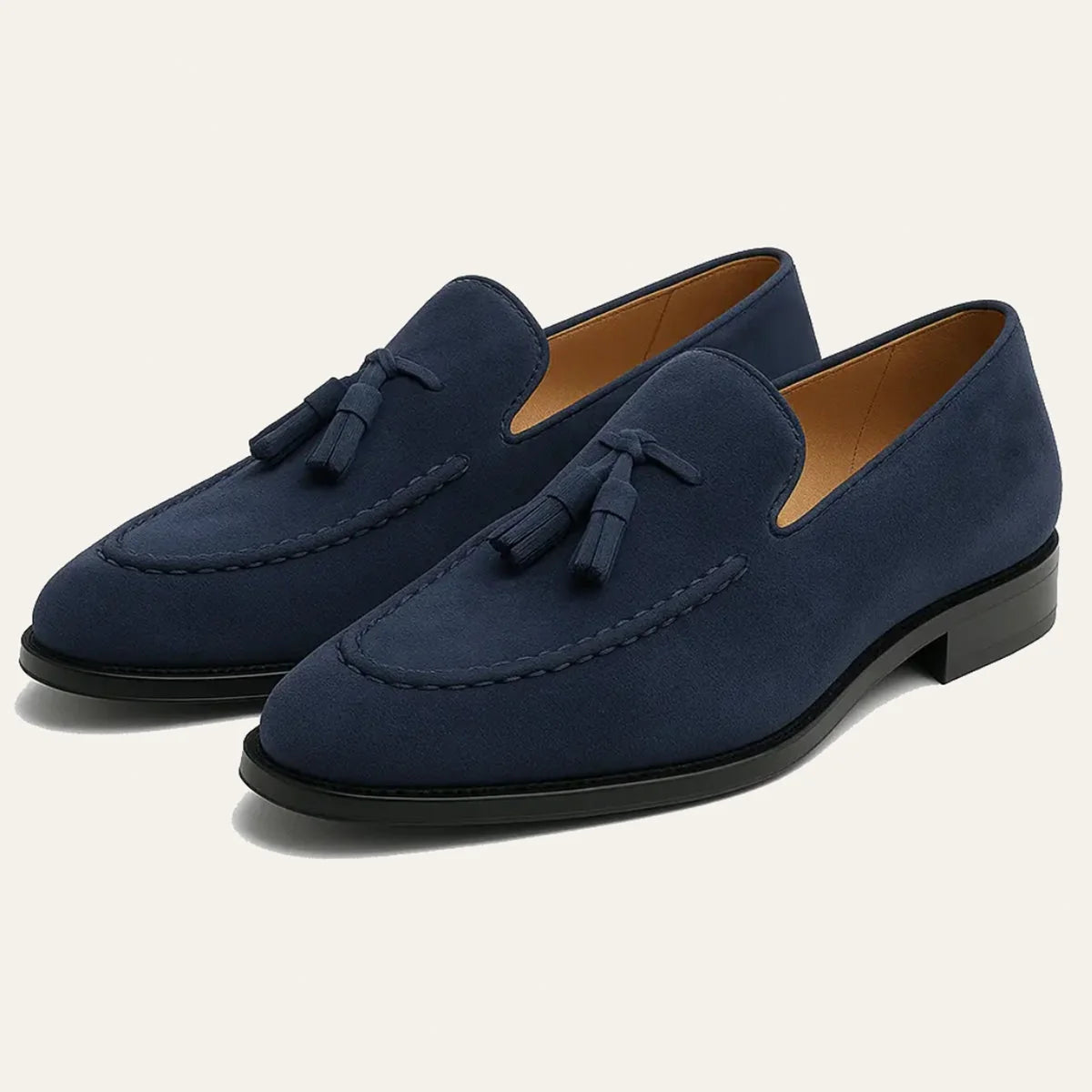 Men's Loafers Suede Tassel Slip-On
