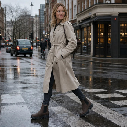 Wide-Fit Chelsea Boots with Stretch Panel