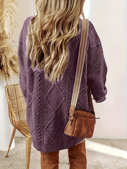 Cable Knit Sweater Dress