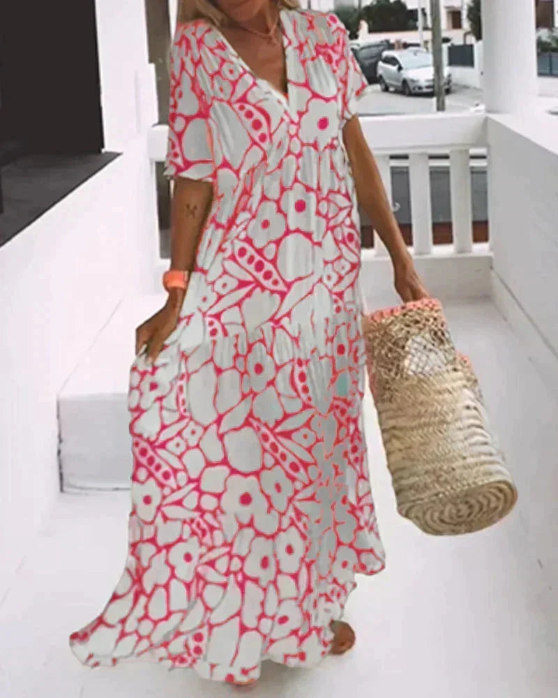 Floral Print Maxi Dress
