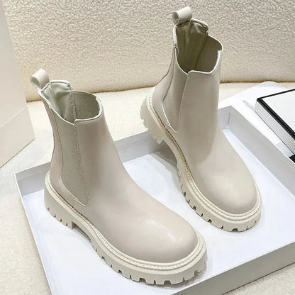 Chunky Chelsea Boots with Thick Sole