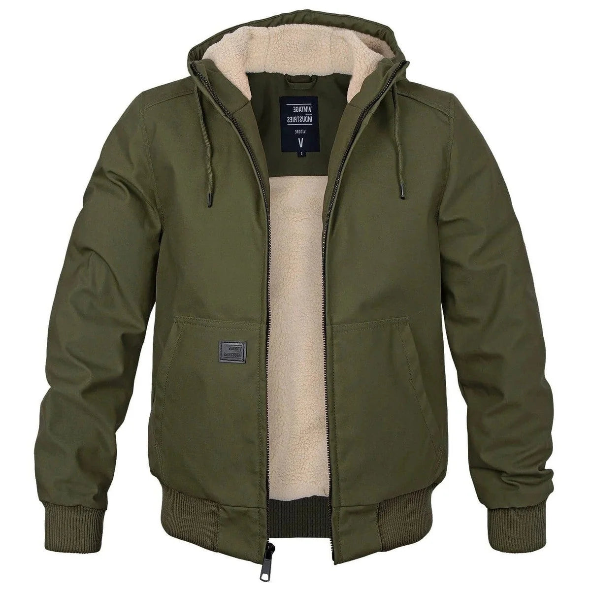 Men's Sherpa Lined Hooded Winter Parka