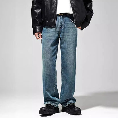 Men's Relaxed Wide-Leg Baggy Jeans