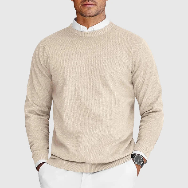 Men's Crew Neck Long Sleeve Knit