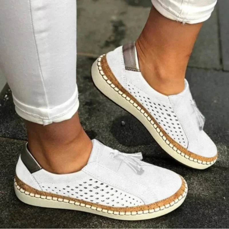 Loafers Perforated Suede Slip-On
