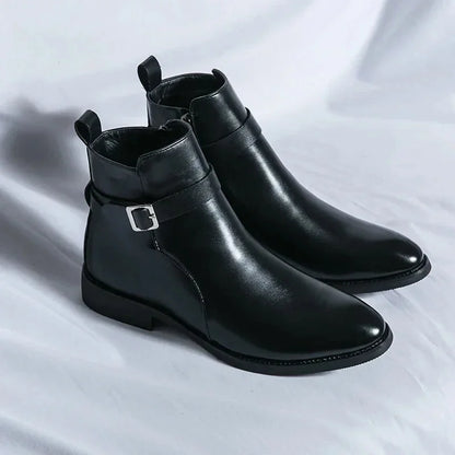 Chelsea Boots – Brown Buckle Ankle
