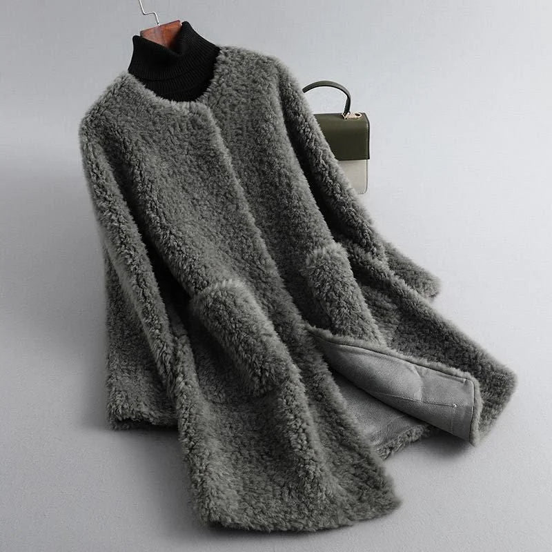 Women's Faux Shearling Fur Coat