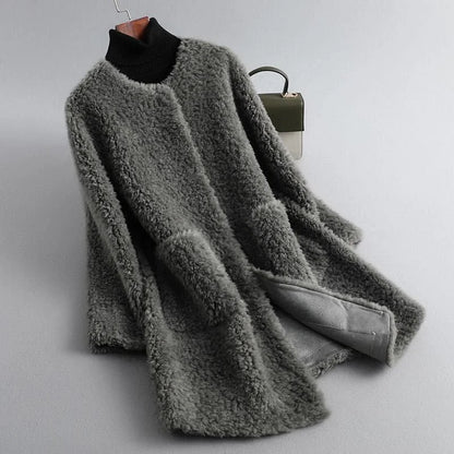 Women's Faux Shearling Fur Coat