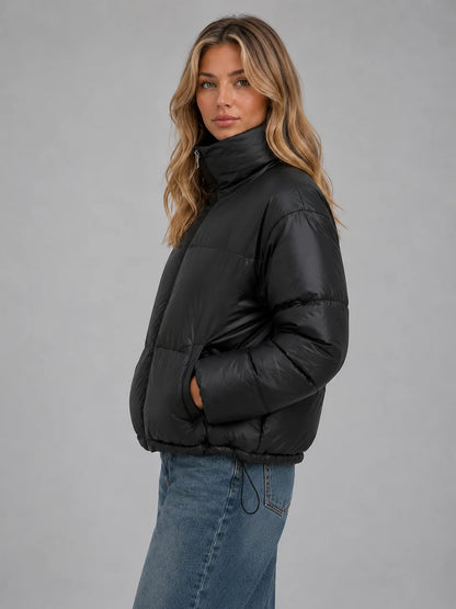 Sabrina | Cropped Puffer Jacket High Neck