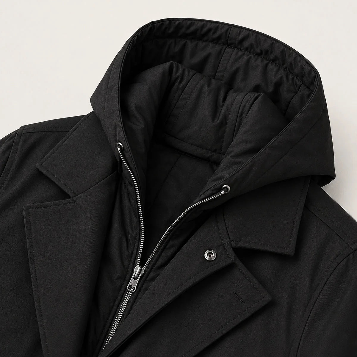 Oldborough | Men's Hooded Long Rain Coat