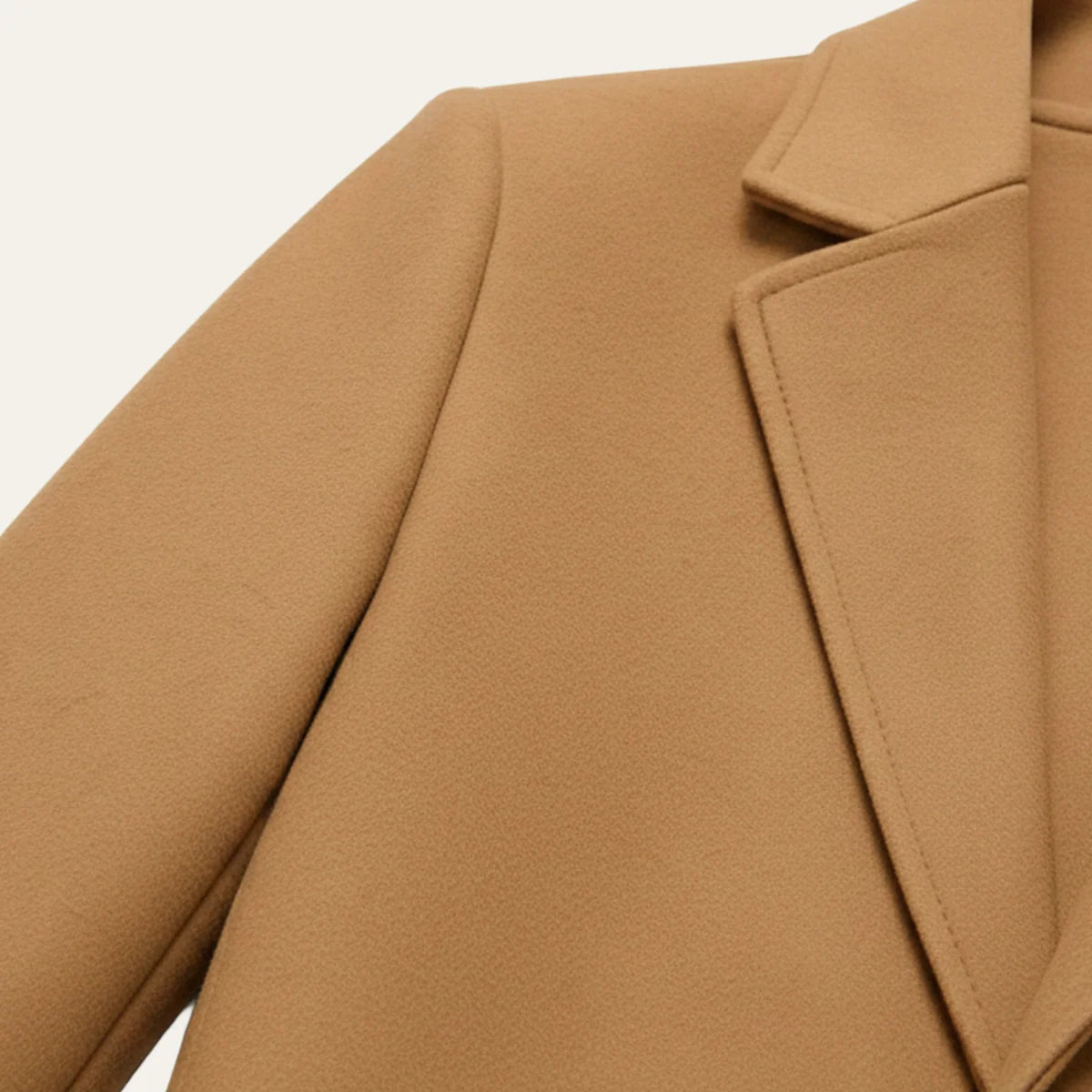 Men's Single Breasted Overcoat Cotton Blend