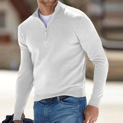 Men's Knit Half-Zip Pullover Sweater