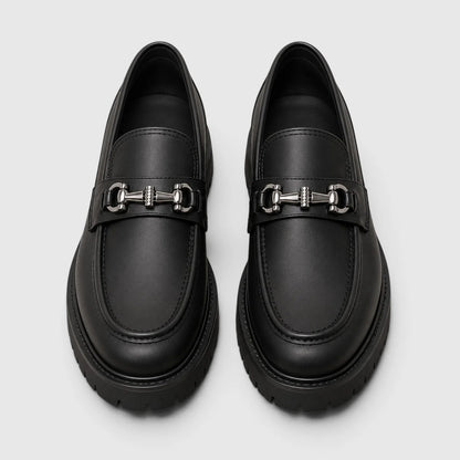 Men's Loafers Chunky Sole Horsebit Slip-On