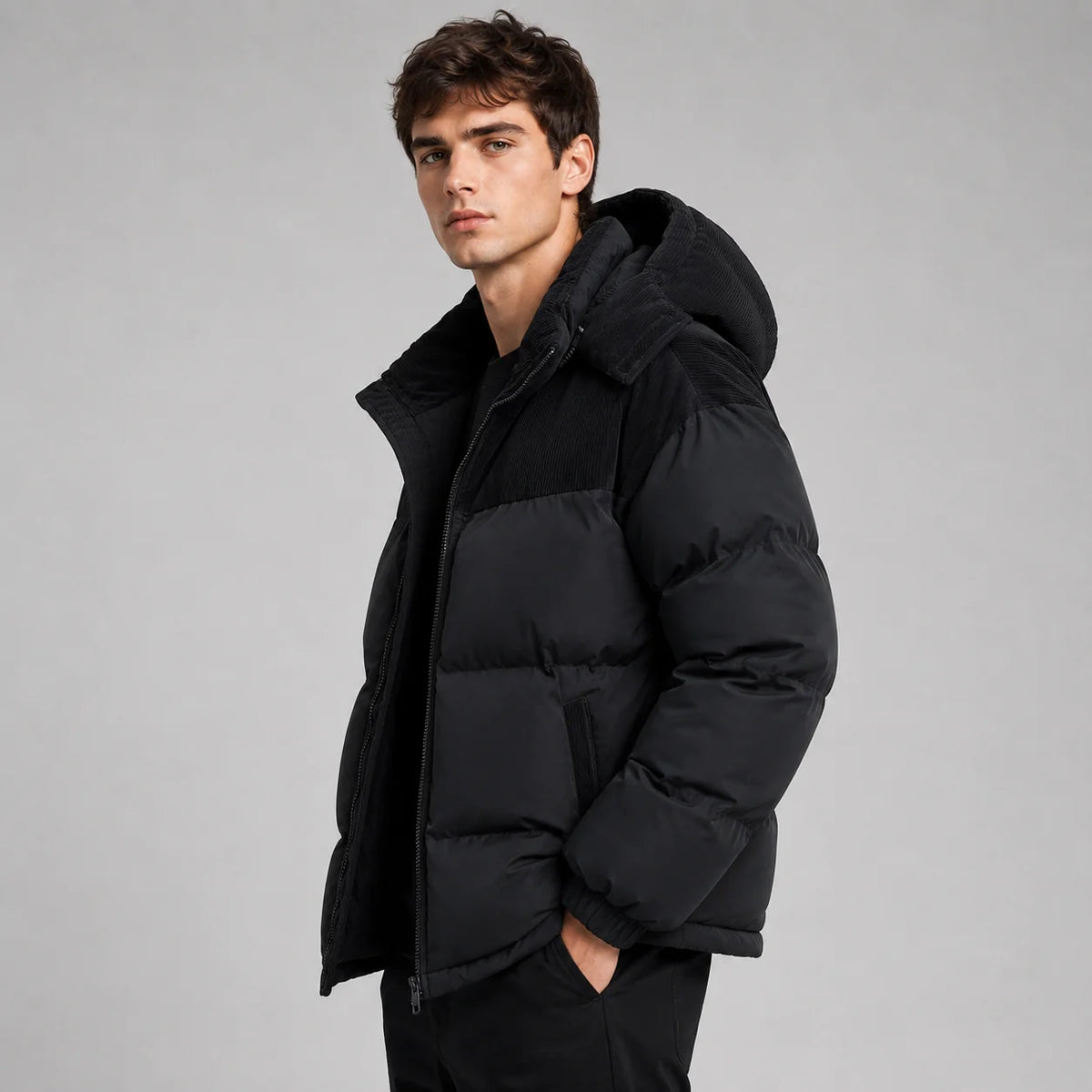 Men's Hooded Puffer Jacket
