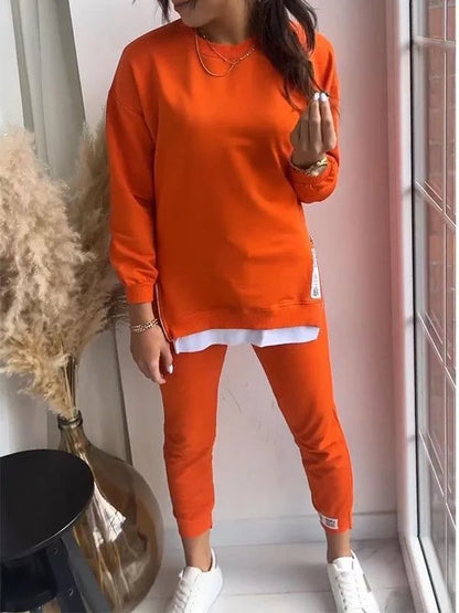 Women's Knit Pullover and Jogger Lounge Set
