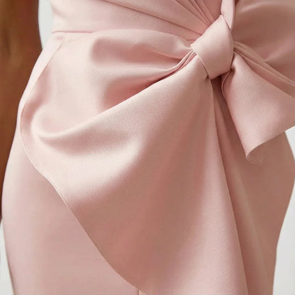Mother of the Bride Bow Midi Dress