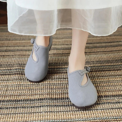 Cutout Mary Jane Flats