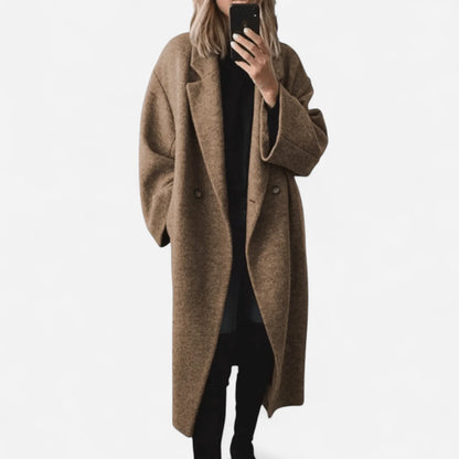Wool Coat – Grey Oversized Longline