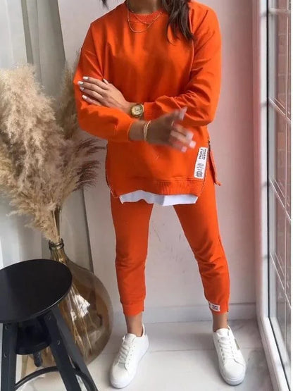 Women's Knit Pullover and Jogger Lounge Set