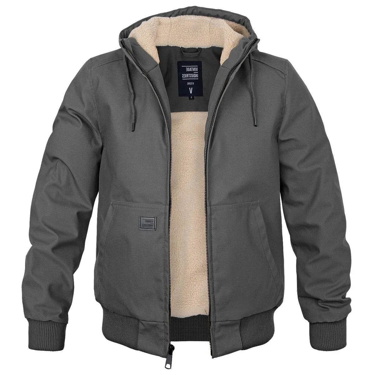 Men's Sherpa Lined Hooded Winter Parka