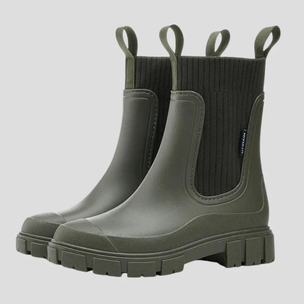 Waterproof Chelsea Rain Boots with Non-Slip Sole