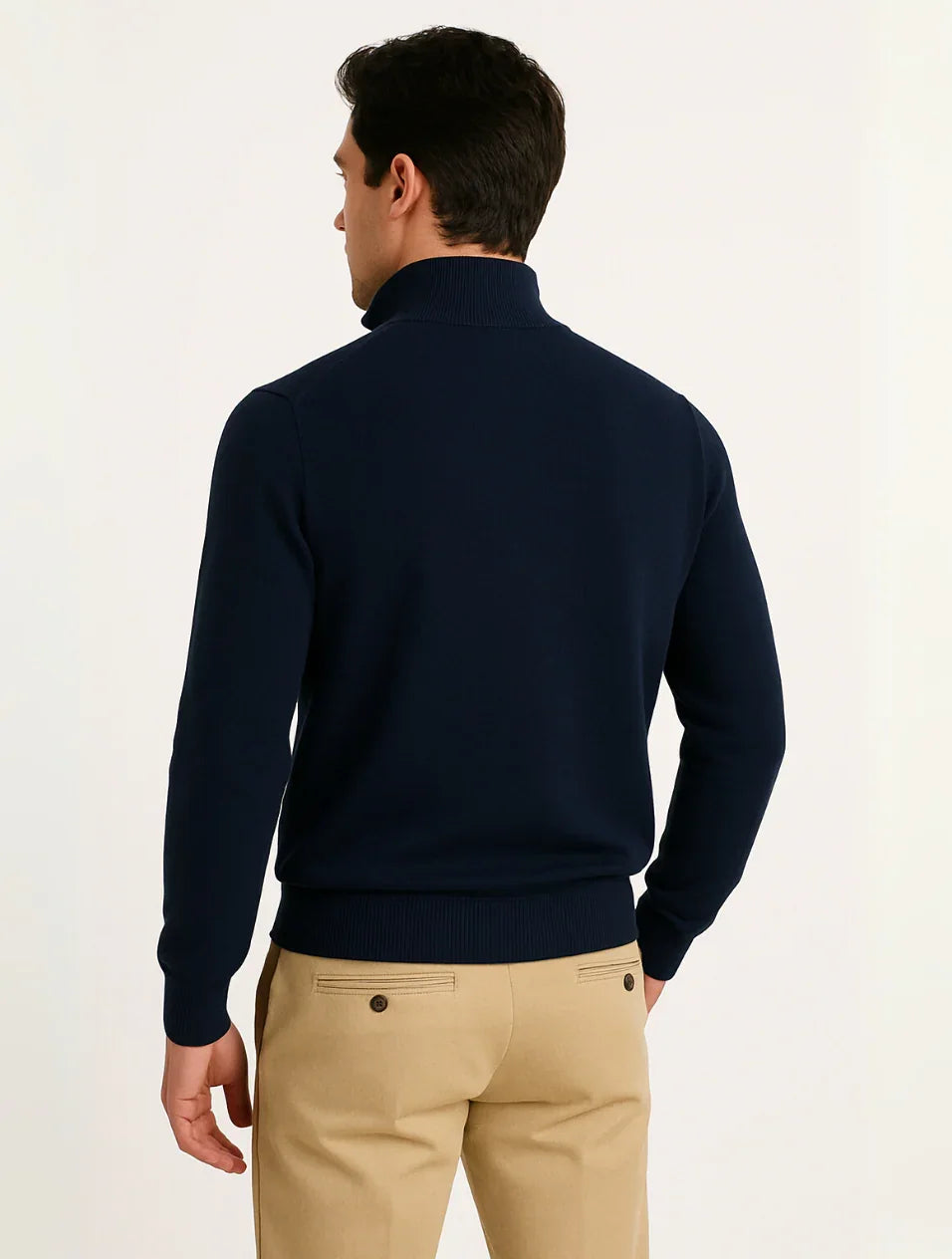 Men's Quarter-Zip Sweater Knit