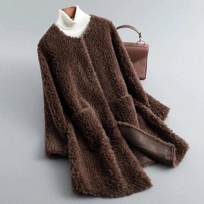 Women's Faux Shearling Fur Coat