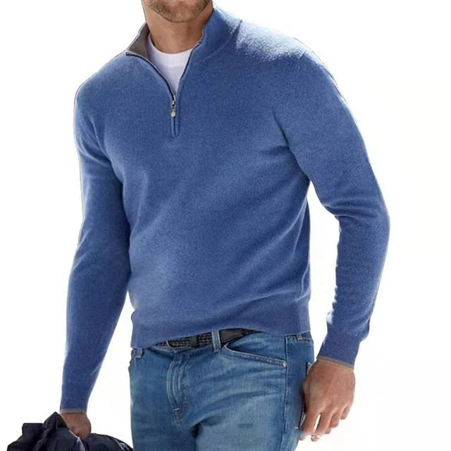 Men's Knit Quarter Zip Sweater