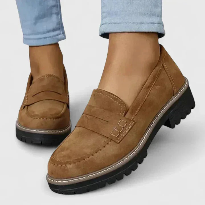 Chunky Lug Sole Penny Loafers