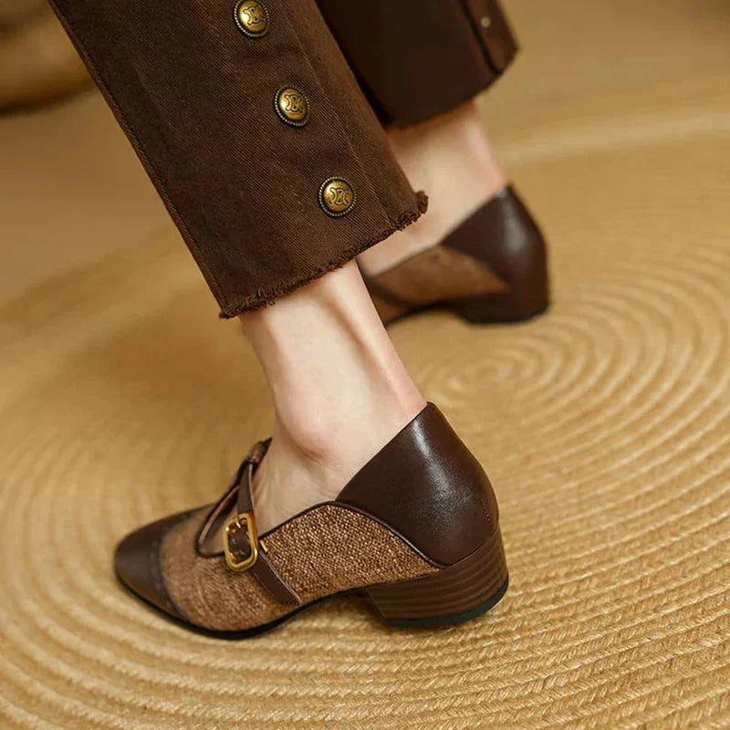 Buckle Strap Mary Jane Loafers