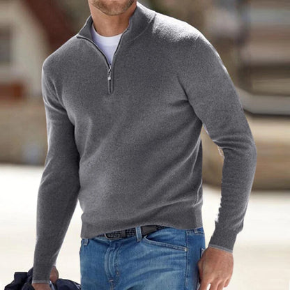 Men's Knit Half-Zip Pullover Sweater